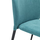 Set 2 sedie Imbottite 45x58x86,5 cm In Tessuto Enjoy Lux  Ghibli Turchese