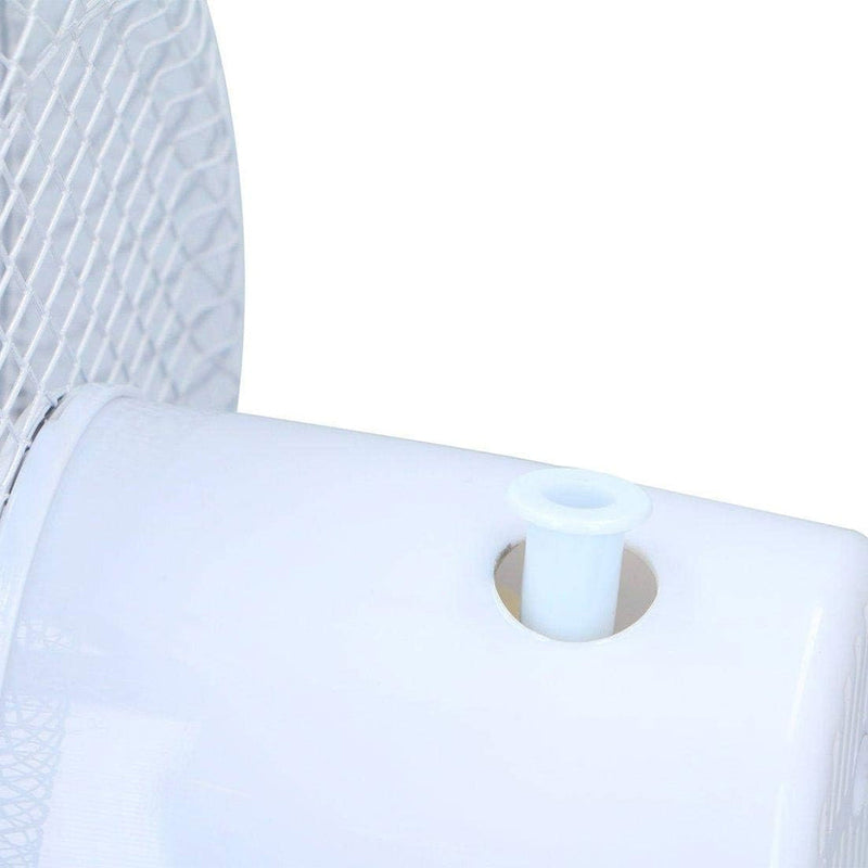 Ventilatore da Tavolo Pale 23 cm Salvaspazio 20 W 2 Velocità e Funzione Girevole Alpina