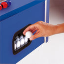 Calciobalilla in Mdf Blu con Aste Rientranti e Gambe Pieghevoli Garlando Foldy