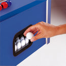 Calciobalilla in Mdf Blu con Aste Uscenti e Gambe Pieghevoli Garlando Foldy