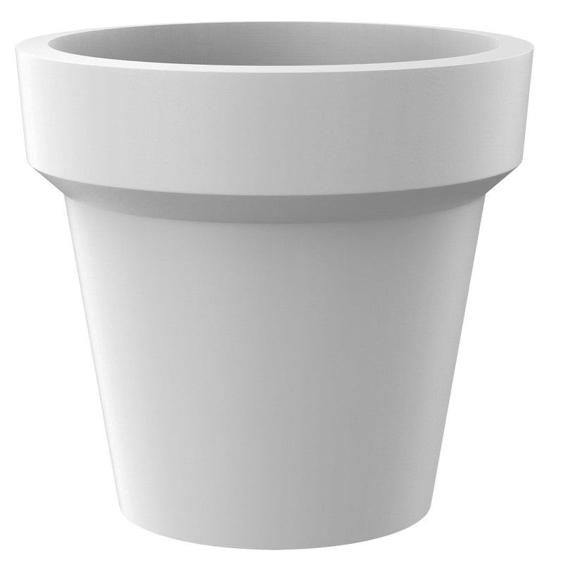 Vaso Ø115x105 cm in Resina Arkema POT M Bianco