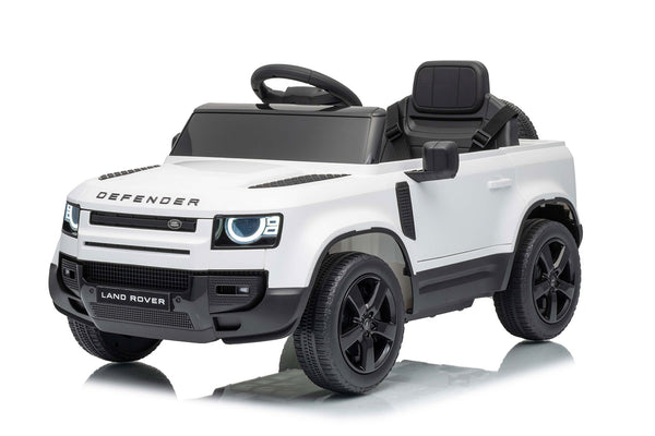 Macchina Elettrica per Bambini Licenza Land Rover Defender Small 12V con Telecomando Bianco online