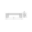 Maniglie per Mobile 16 mm Interasse 128 mm Acciaio Nichel Satinato 20 Pezzi Emuca