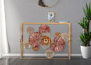 Console Glam Redy 114x41,5x80 cm in Ferro e MDF e Specchio Multicolor      