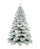 Albero di Natale Artificiale Floccato Effetto Realistico Innevato 210 cm 1313 Rami Bianco Effetto Neve