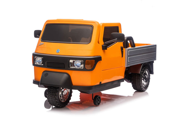 acquista Macchina Elettrica per Bambini Licenza Piaggio Apecar 12V Arancione