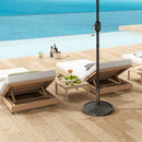 Base per Ombrellone Ø46x34 cm da 12 kg in Resina Metallo e Cemento Bronzo    