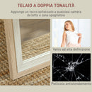 Specchio da Parete o da Terra Autoportante a Figura Intera 37x2,5x157 cm Cornice in Legno  