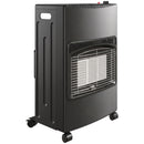 Stufa a Gas ed Elettrica Pieghevole 4,2 kW 42x46x75 cm con 3 Livelli di Calore e Sensore ODS in Metallo Nero      