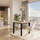 Set Struttura e Gambe Tavolo 750x750 mm in Acciaio Emuca Nero