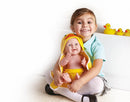 Bambola Bebè Neonato con Accappatoio Papera 43cm JC Toys