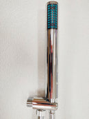 Doccia Solare da Giardino 23L Miscelatore e Doccetta Mobile Arkema Happy Go Verde Scuro