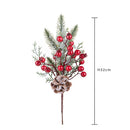 Set 24 Rami Artificiali Ilex 32 cm in Sintetico
