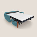 Divano Letto 3 Posti 200x94x97 cm in Tessuto Azzurro