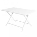 Tavolo Alabama 130x77x73 h cm in Alluminio Bianco