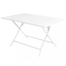 Tavolo Alabama 130x77x73 h cm in Alluminio Bianco