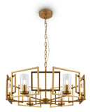 Lampada pendente House in Metallo Bowi Oro