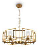 Lampada pendente House in Metallo Bowi Oro