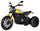 Moto Elettrica per Bambini Licenza Ufficiale Ducati Scrambler 12V 3,5Ah Giallo