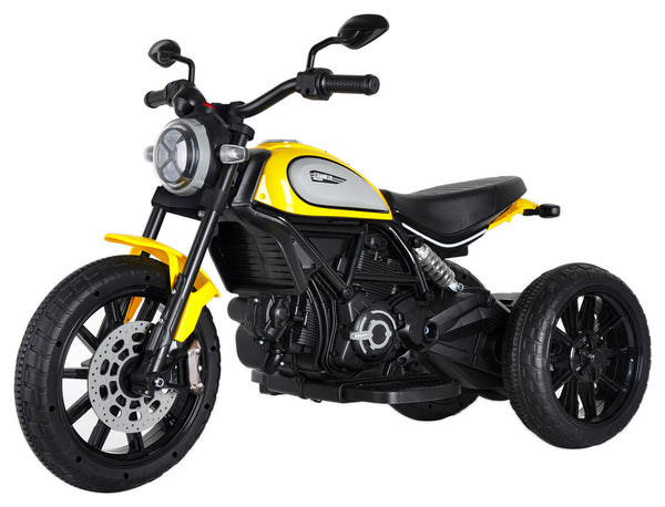 Moto Elettrica per Bambini Licenza Ufficiale Ducati Scrambler 12V 3,5Ah Giallo prezzo