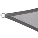 Tenda a Vela Ombreggiante Triangolare 4x4x4m in Poliestere Grigio