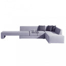 Salotto Angolare Tulum Struttura in Alluminio Grigio