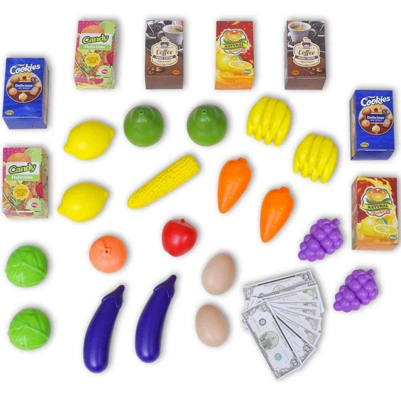 Carrello Giocattolo Spesa per Bambini 77x48x47 cm Miller Blu