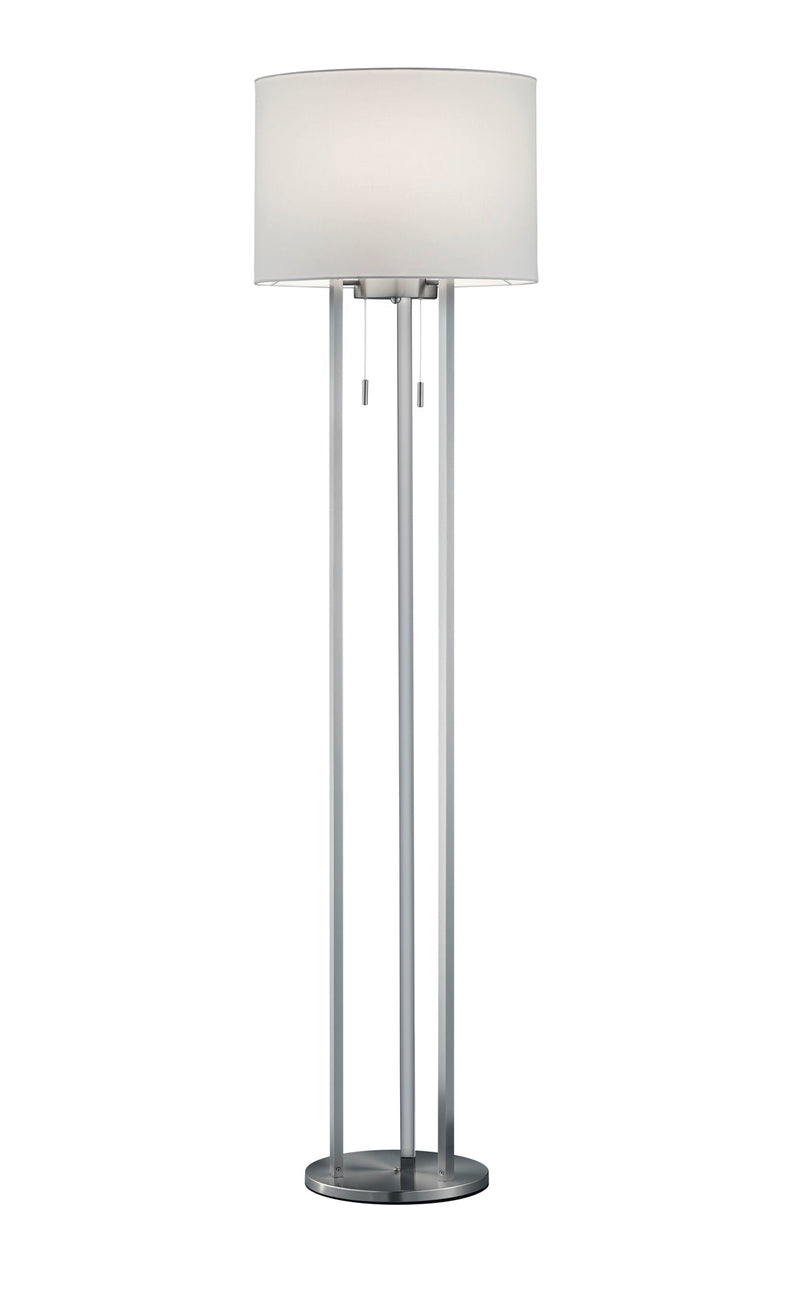 Piantana da Interno a led in Metallo Nickel Opaco