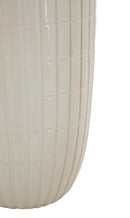 Vaso Ceramica Shopping Ø18x25 cm in Ceramica Bianco e Oro      