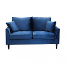 Divano 2 Posti Chandler 152x81x89 h cm in Velluto Blu