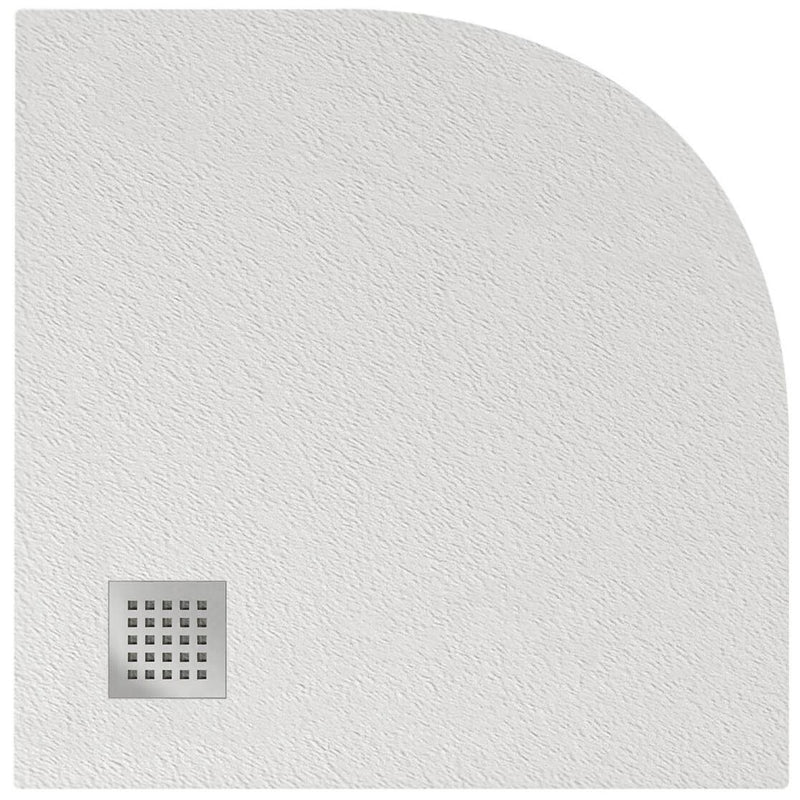 Piatto Doccia Semicircolare in Pietra Fosterberg Silene 4 Bianco Varie Misure