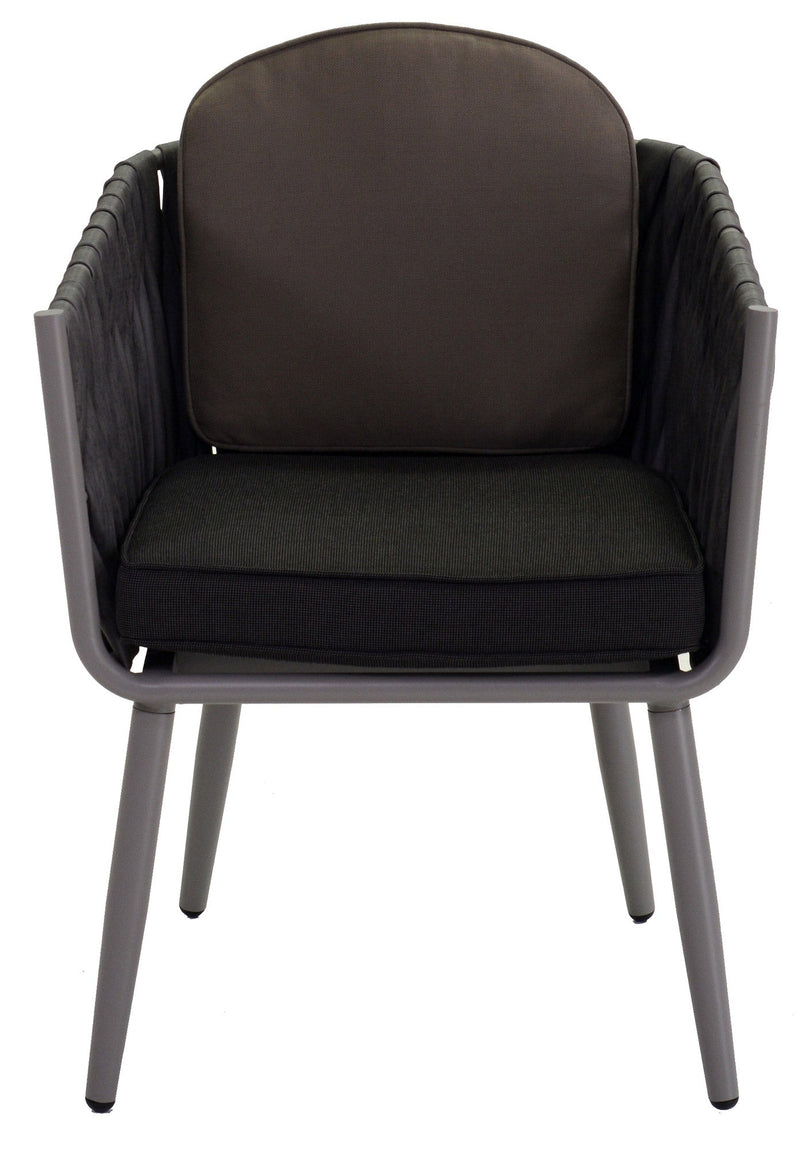 Poltrona da Giardino in Alluminio San Diego Grigio