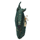 Fermaporta tessuto cane verde cm 35x5xh26