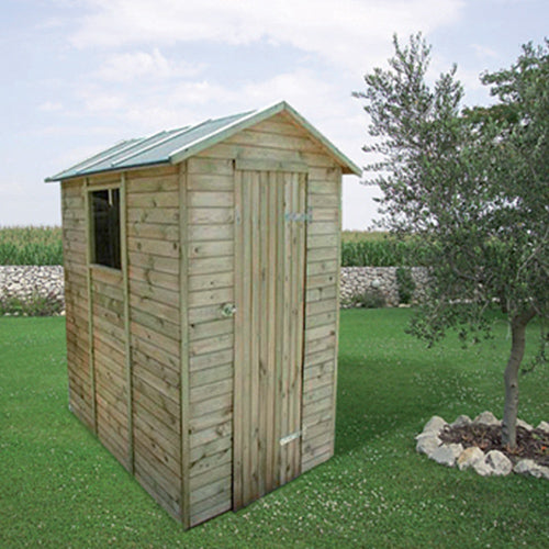 sconto Hauskiste Holzschuppen für Werkzeuge mit Tür und Fenster 150X213X216Cm 