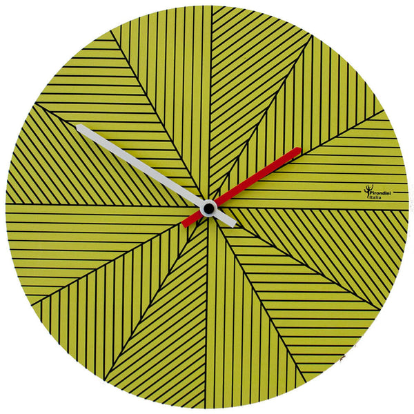 Runde Wanduhr 34 cm Pirondini Italia Cronofilla Summer Hellgrün acquista