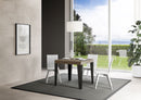  Tavolo Allungabile 90-246x90x77 cm Flame Tortora Telaio Antracite