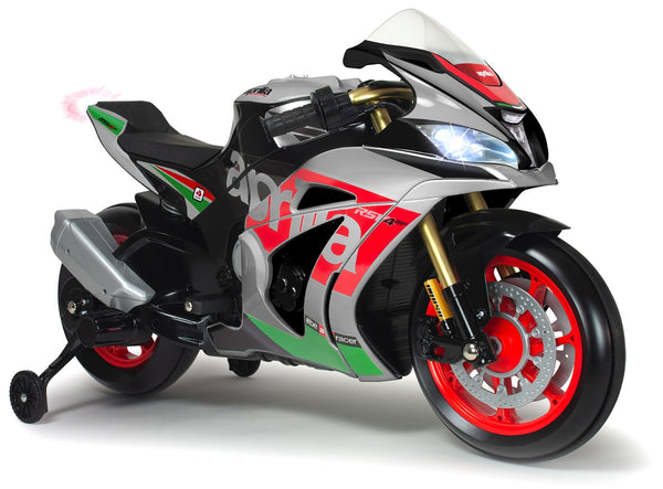 Elektromotorrad für Kinder 12V Aprilia RSV Grau prezzo