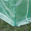 Telo di Ricambio per Serra da Giardino 3x2x2 m con 6 Finestre e Porta Avvolgibile Verde