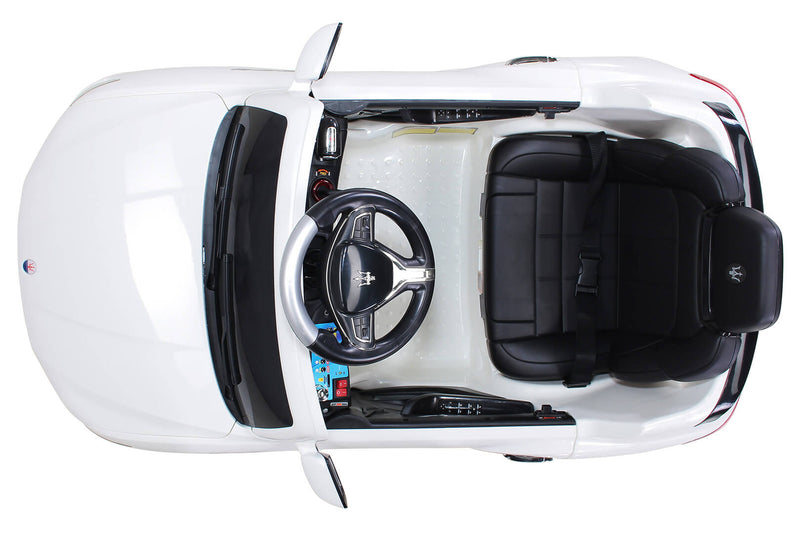 Macchina Elettrica per Bambini 12V con Licenza Maserati Levante Deluxe Bianca