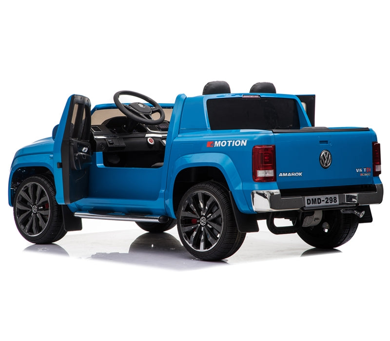 Macchina Elettrica per Bambini 2 Posti 12V con Licenza Volkswagen Amarok Blu