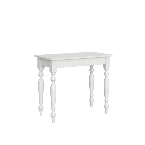 Consolle Allungabile 90-204x48x77 cm in Nobilitato Bianco acquista