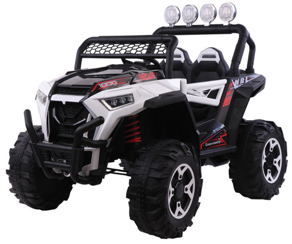 Elektroauto für Kinder 12V Geländewagen 4x4 Kidfun Cross Country Weiß prezzo