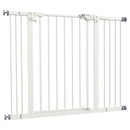 Cancellino per Cani Estensibile 74-100x77 cm in Metallo Bianco