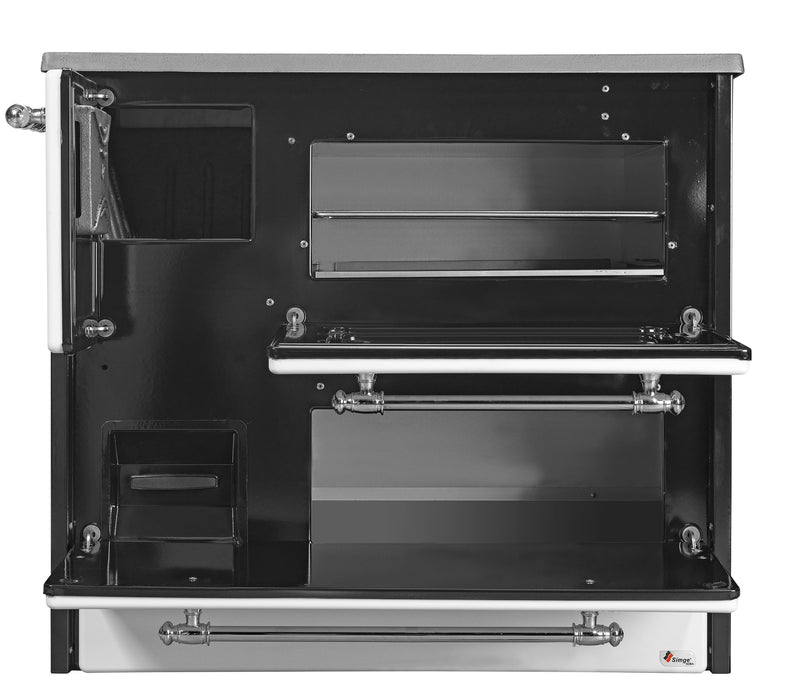 Cucina Stufa a Legna 9 KW 88x51xH81 cm Beatrice Bianca