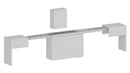 Panca Allungabile 66/290x25x45 cm Pratika Singola A Larice Bianco  