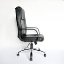 Sedia da Ufficio Direzionale in Similpelle Vandi Directory Nera