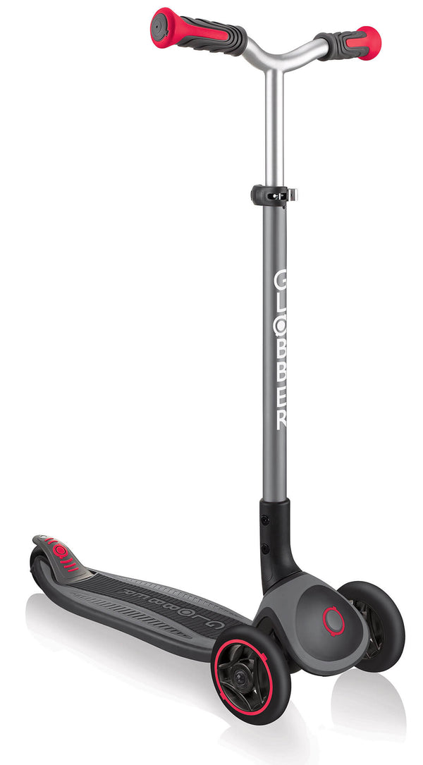Scooter 3 Räder Klappbar 5 Höhen Max 50 Kg Globber Master Grau und Rot acquista