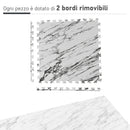 Tappeto Puzzle per Bambini 182,5x182,5 cm in EVA Bianco