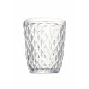 Set 6 Bicchieri Acqua Diamond in Vetro VdE Tivoli 1996 Trasparente