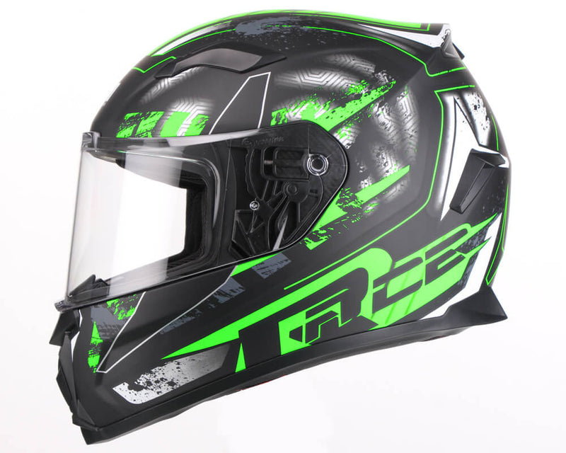 Casco Integrale per Scooter Visiera Lunga CGM Jerez 307G Verde Fluo Opaco Varie Misure